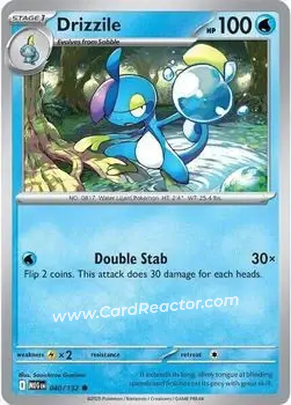 2025 Pokemon Mega Evolution #040/132 - Drizzile