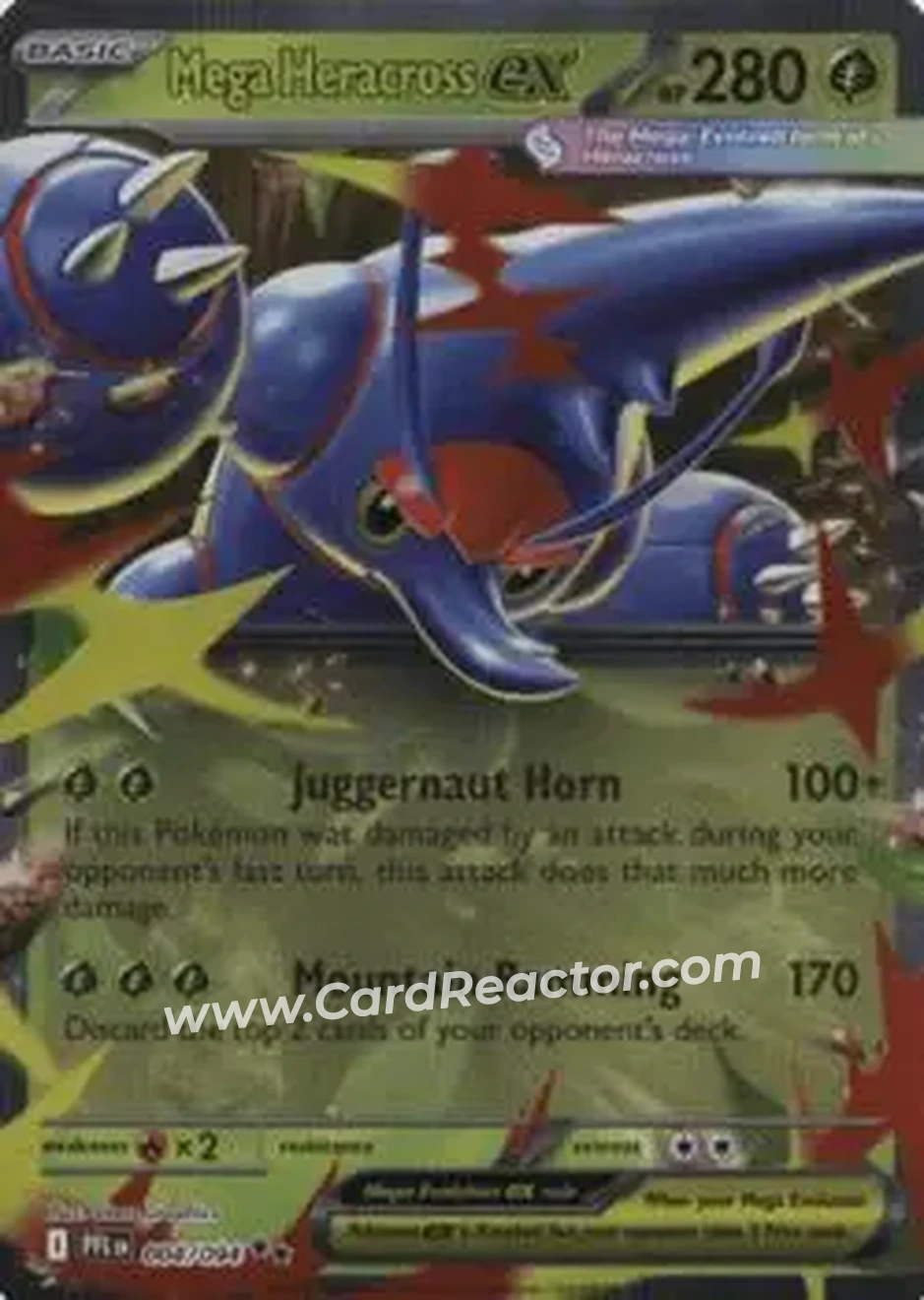 2025 Pokemon Mega Evolution Phantasmal Flames #004/094 - ヘラクロス