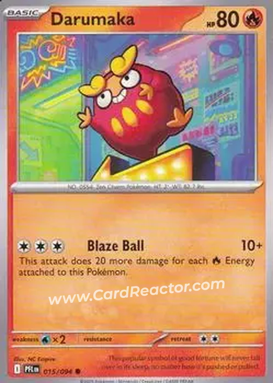 2025 Pokemon Mega Evolution Phantasmal Flames #015/094 - Darumaka