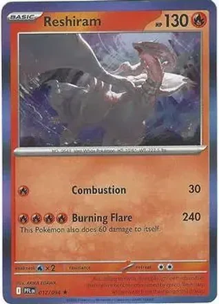2025 Pokemon Mega Evolution Phantasmal Flames #017/094 Reshiram