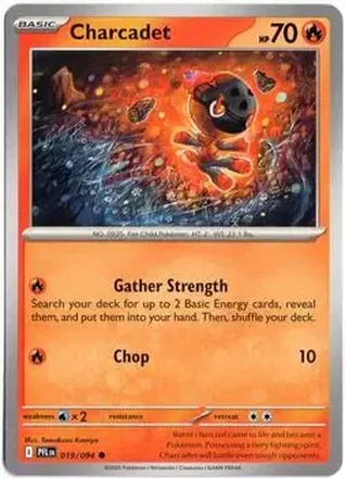 2025 Pokemon Mega Evolution Phantasmal Flames #019/094 Charcadet