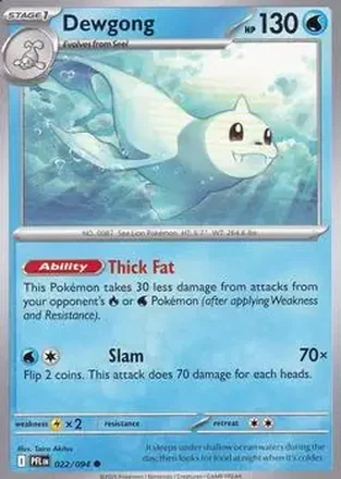 2025 Pokemon Mega Evolution Phantasmal Flames #022/094 - Dewgong