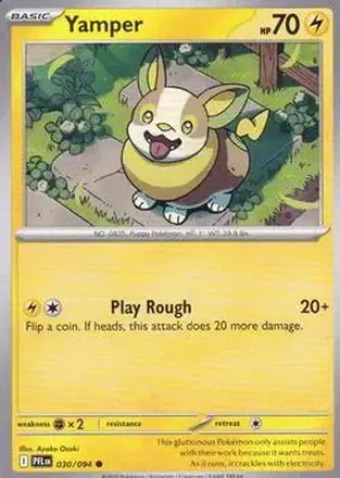 2025 Pokemon Mega Evolution Phantasmal Flames #030/094 - Yamper