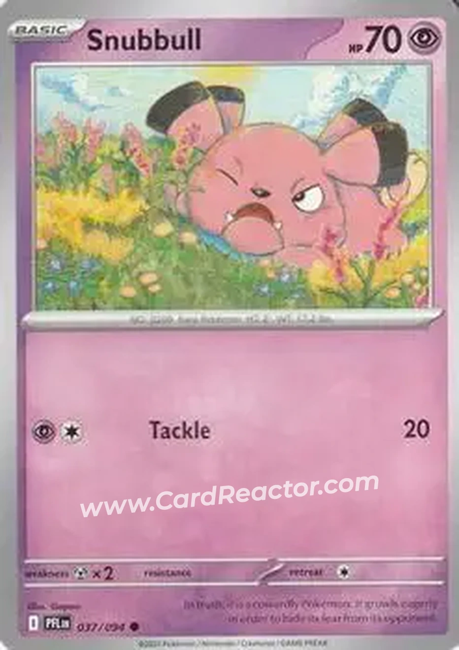 2025 Pokemon Mega Evolution Phantasmal Flames #037/094 - Snubbull