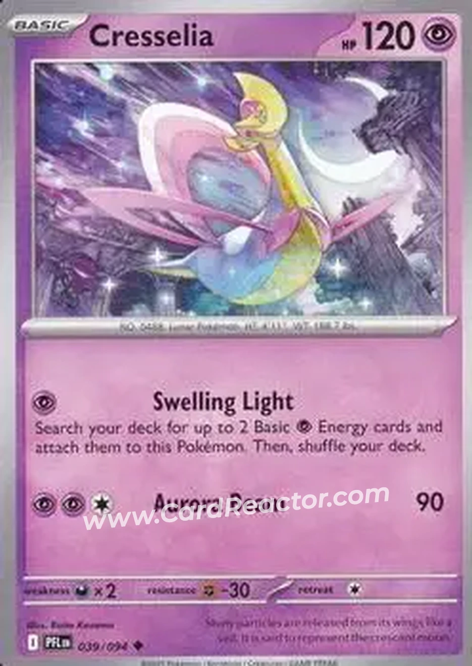 2025 Pokemon Mega Evolution Phantasmal Flames #039/094 - Cresselia