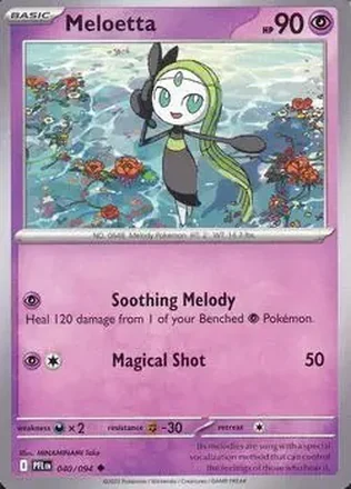 2025 Pokemon Mega Evolution Phantasmal Flames #040/094 - Meloetta