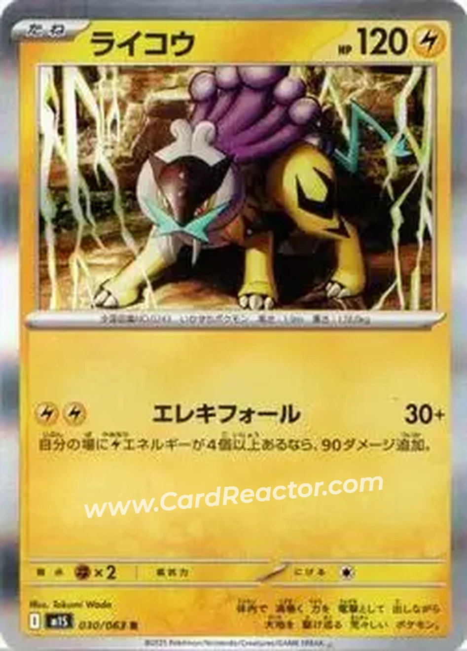 2025 Pokemon Mega Symphonia (Japanese) #30 - Raikou