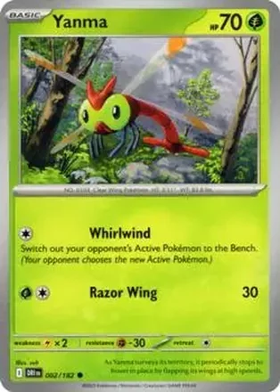 2025 Pokemon Scarlet & Violet Destined Rivals #002/182 Yanma