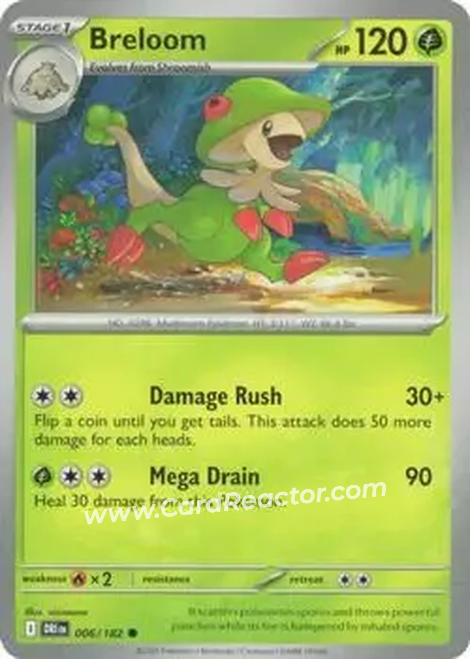 2025 Pokemon Scarlet & Violet Destined Rivals #006/182 - キノガッサ