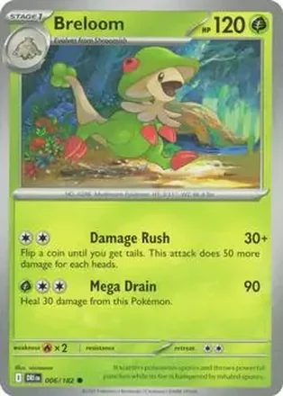2025 Pokemon Scarlet & Violet Destined Rivals #006/182 キノガッサ