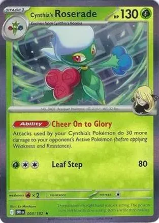 2025 Pokemon Scarlet & Violet Destined Rivals #008/182 Cynthia's Roserade