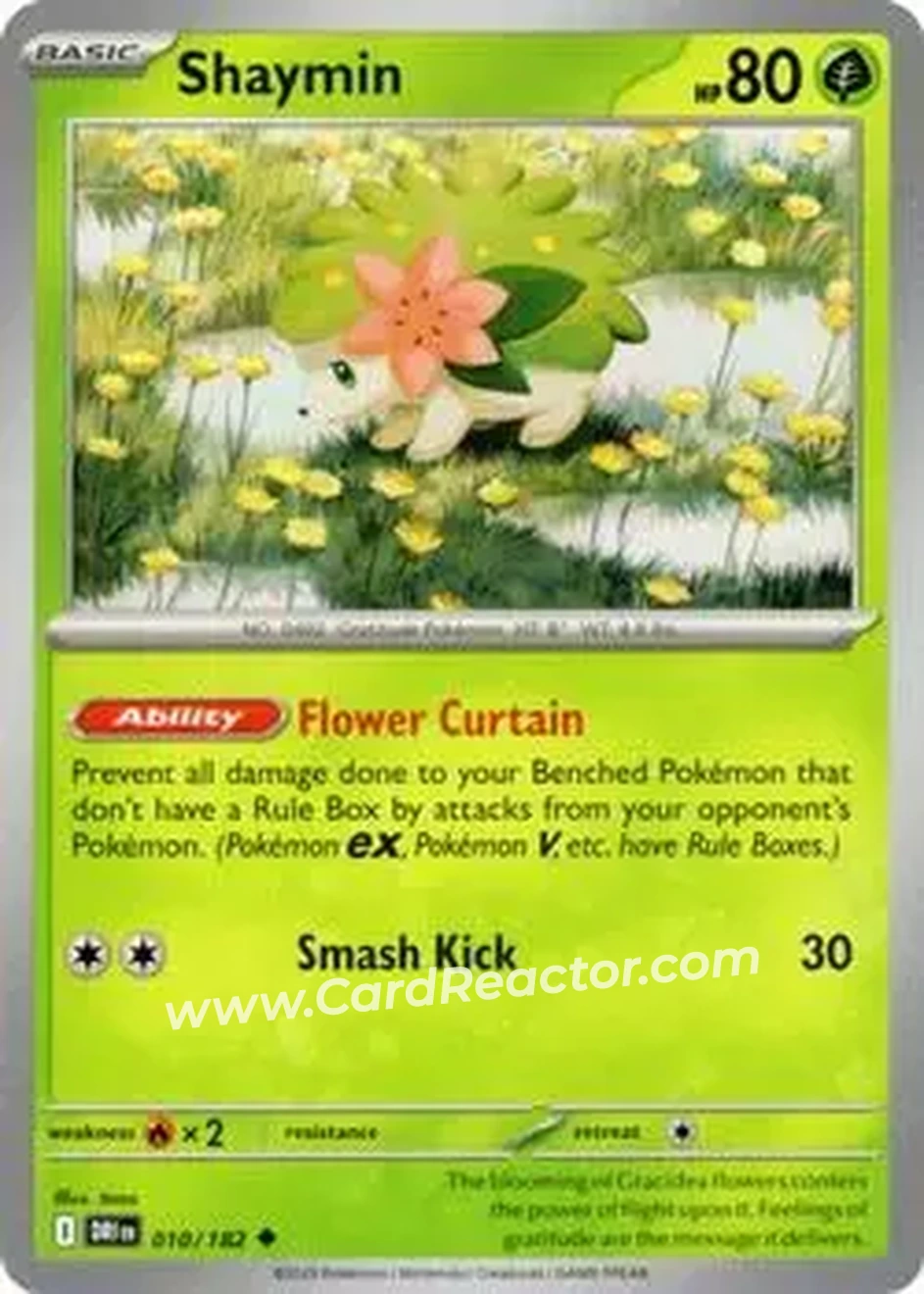 2025 Pokemon Scarlet & Violet Destined Rivals #010/182 - Shaymin