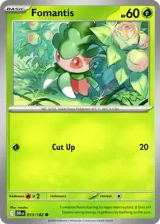 2025 Pokemon Scarlet & Violet Destined Rivals #013/182 Fomantis