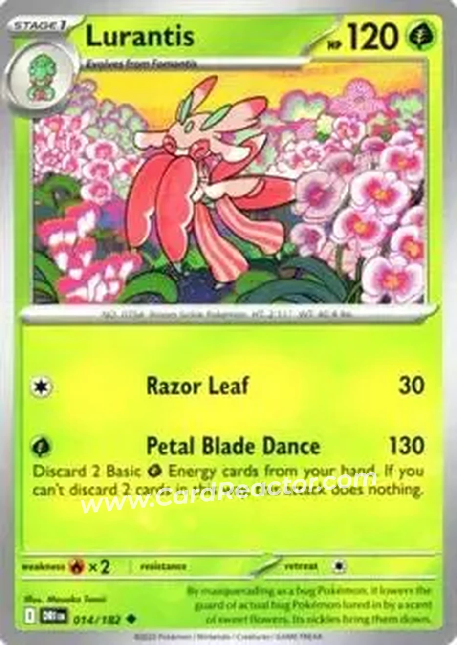 2025 Pokemon Scarlet & Violet Destined Rivals #014/182 - Lurantis ex