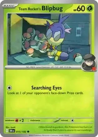 2025 Pokemon Scarlet & Violet Destined Rivals #015/182 - ロケット団のサッチムシ