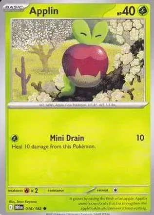 2025 Pokemon Scarlet & Violet Destined Rivals #016/182 Applin