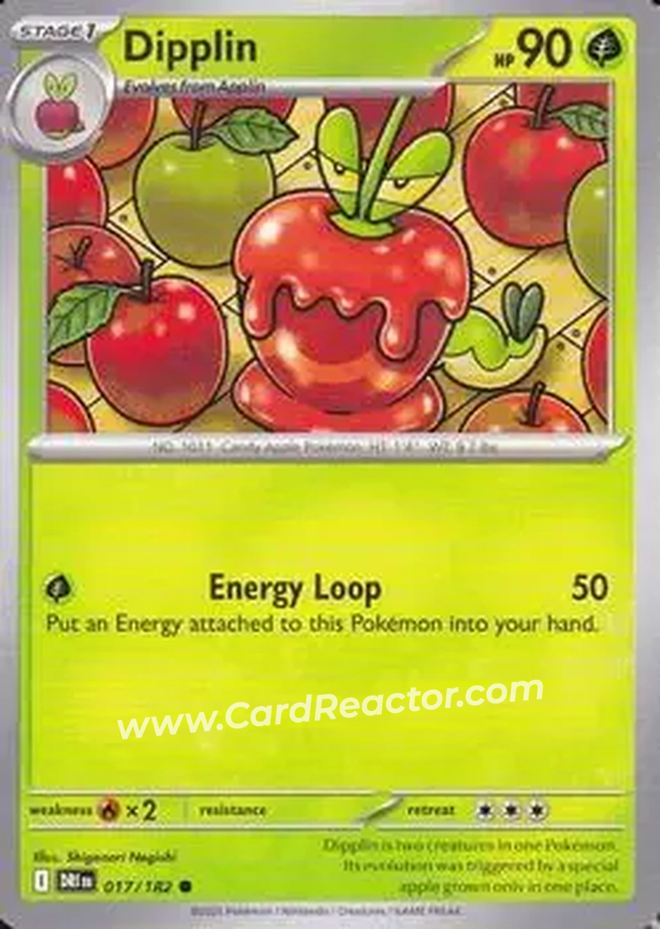 2025 Pokemon Scarlet & Violet Destined Rivals #017/182 - Dipplin - Front