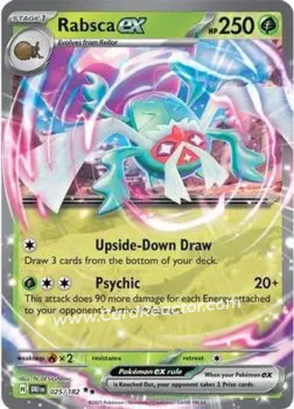 2025 Pokemon Scarlet & Violet Destined Rivals #025/182 - Rabsca - Front