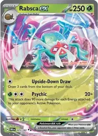2025 Pokemon Scarlet & Violet Destined Rivals #025/182 Rabsca