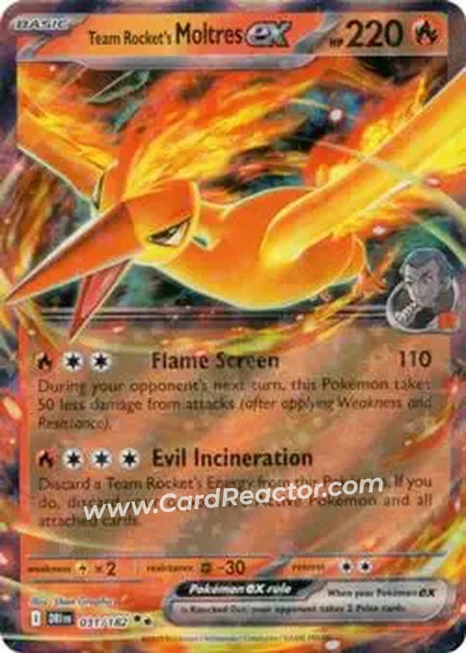 2025 Pokemon Scarlet & Violet Destined Rivals #031/182 - Moltres - Front 2025 Pokemon Scarlet & Violet Destined Rivals #031/182 - Moltres - Front