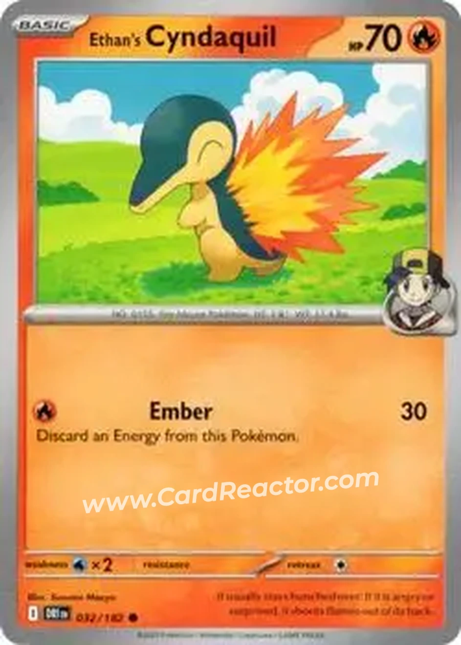 2025 Pokemon Scarlet & Violet Destined Rivals #032/182 - Ethan's Cyndaquil