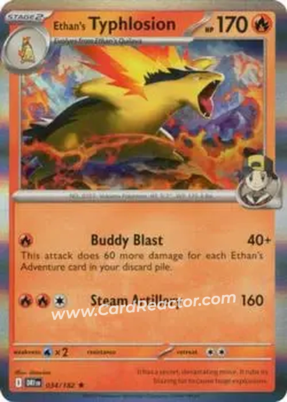 2025 Pokemon Scarlet & Violet Destined Rivals #034/182 - Ethan's Typhlosion