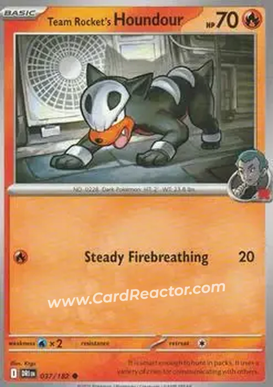 2025 Pokemon Scarlet & Violet Destined Rivals #037/182 - ロケット団のデルビル - Front