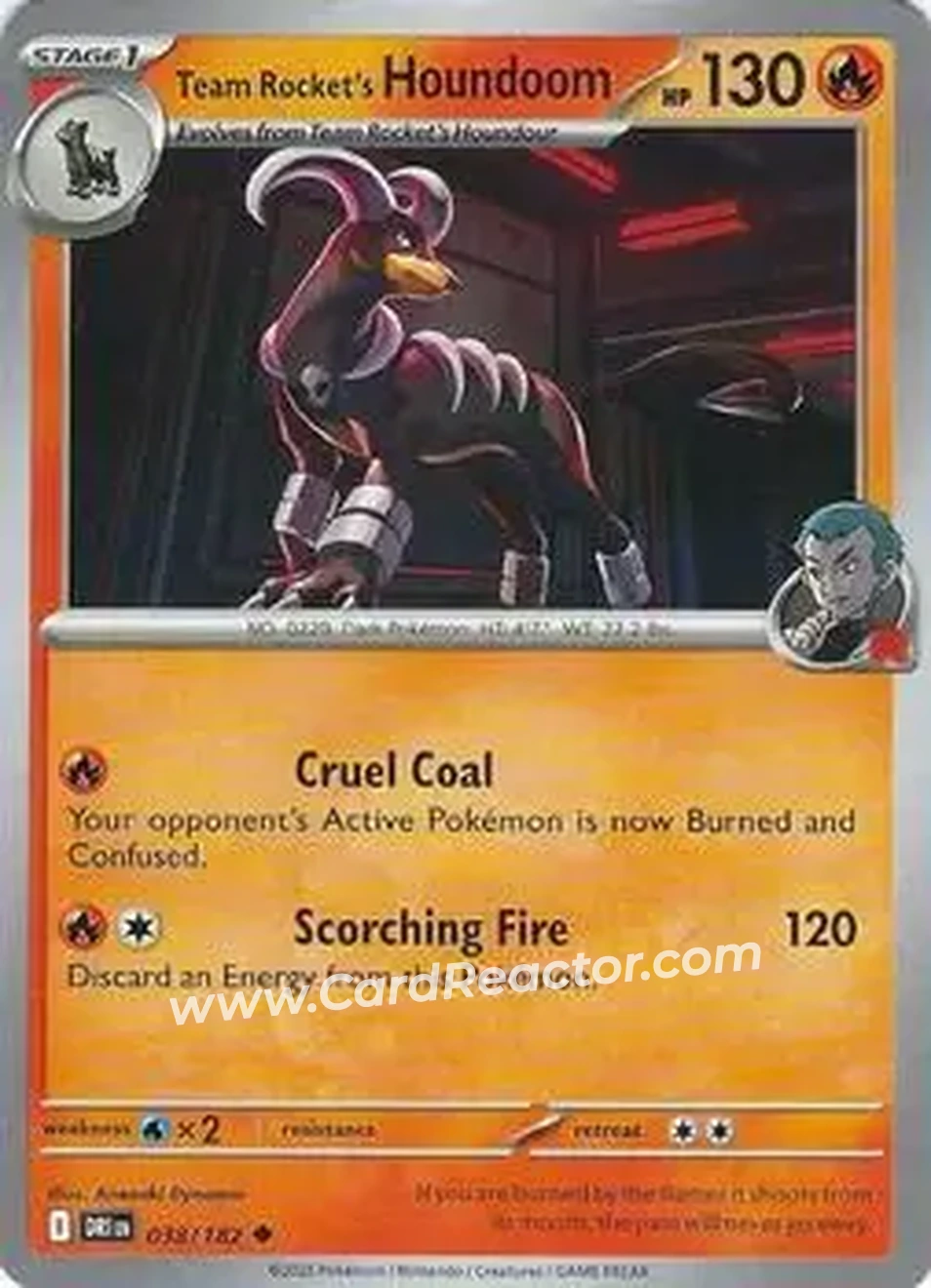 2025 Pokemon Scarlet & Violet Destined Rivals #038/182 - ロケット団のヘルガー