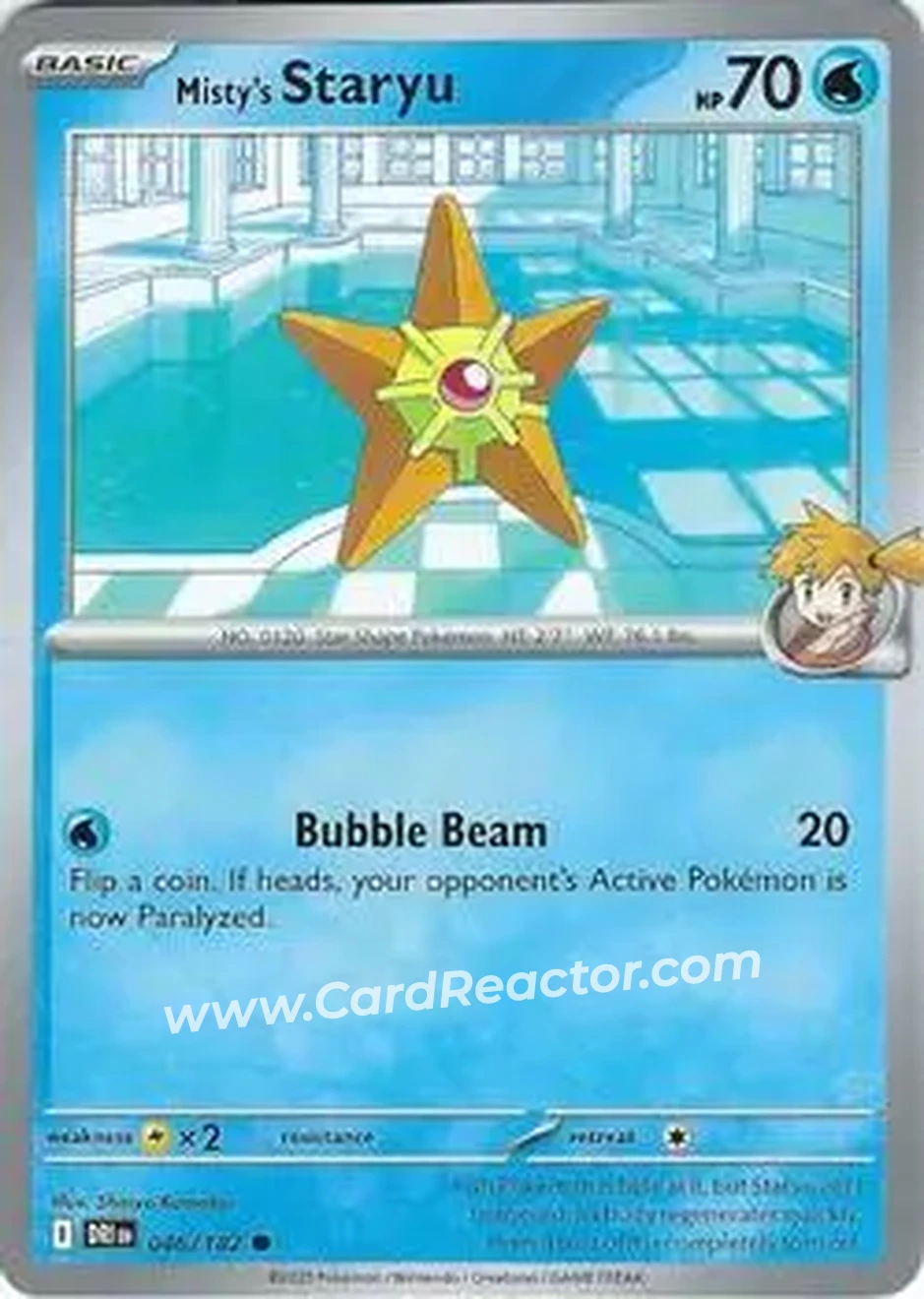 2025 Pokemon Scarlet & Violet Destined Rivals #046/182 - Staryu - Front