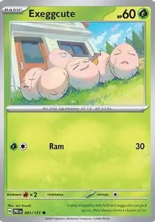 2025 Pokemon Scarlet & Violet Prismatic Evolutions #001/131 - Exeggcute