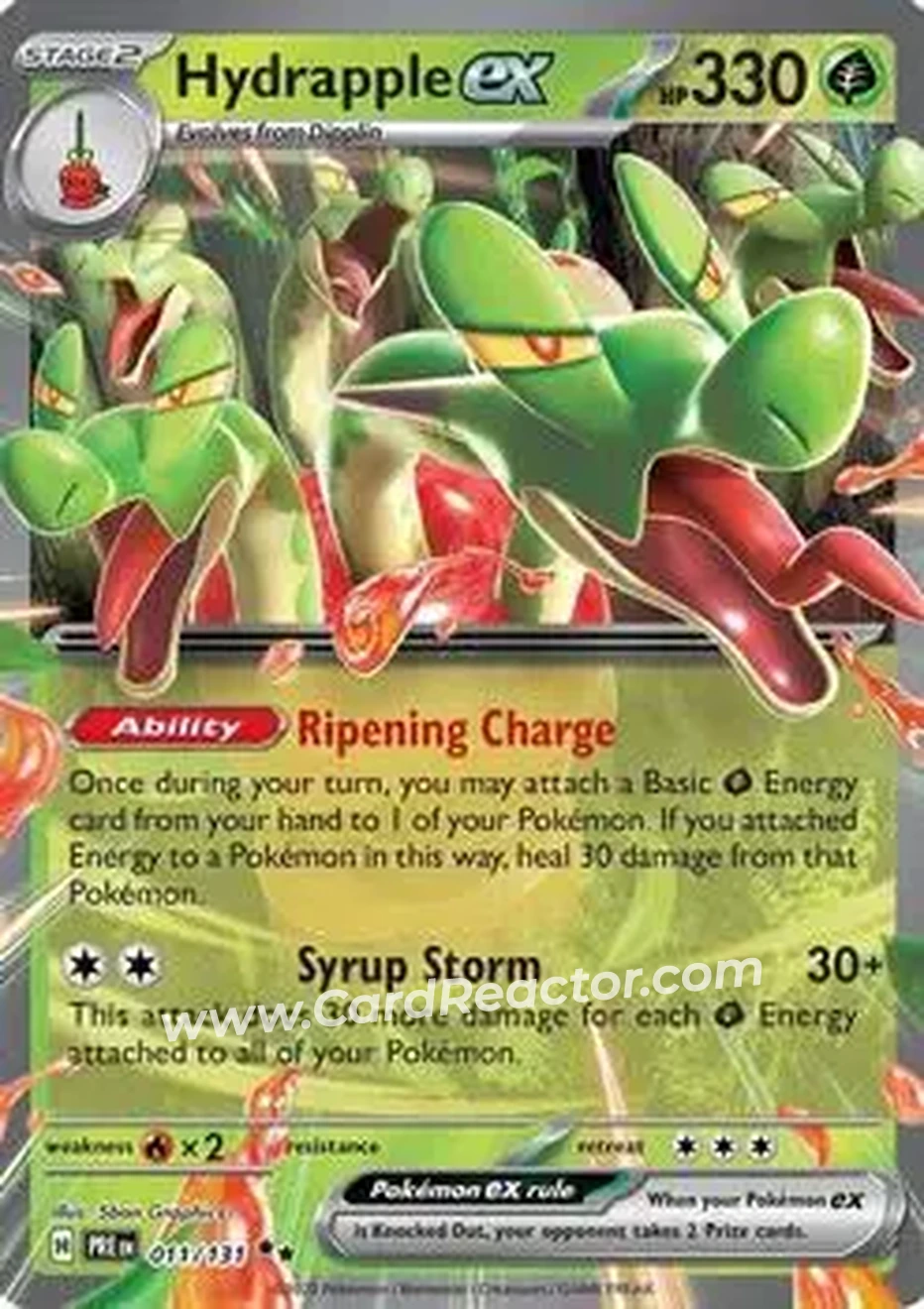 2025 Pokemon Scarlet & Violet Prismatic Evolutions #011/131 - Hydrapple - Front