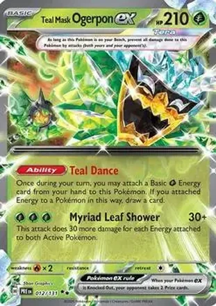 2025 Pokemon Scarlet & Violet Prismatic Evolutions #012/131 - Teal Mask Ogerpon ex