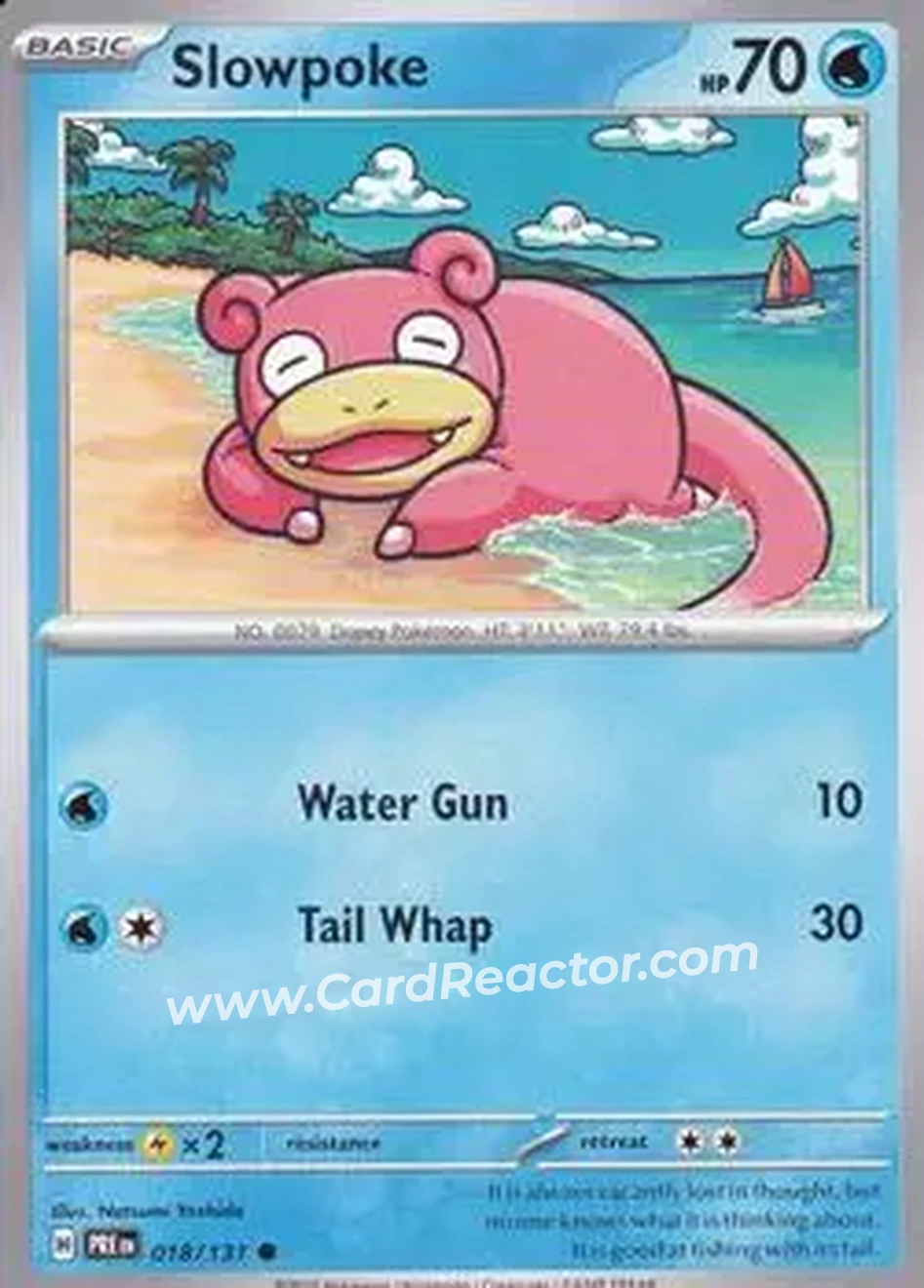 2025 Pokemon Scarlet & Violet Prismatic Evolutions #018/131 - Slowpoke - Front