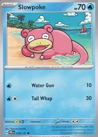 2025 Pokemon Scarlet & Violet Prismatic Evolutions #018/131 Slowpoke