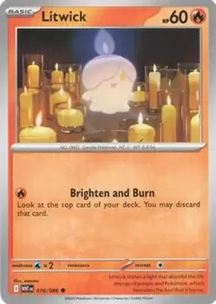 2025 Pokemon Scarlet & Violet White Flare #016/086 - Litwick