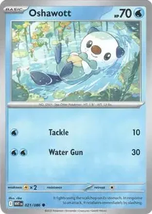 2025 Pokemon Scarlet & Violet White Flare #021/086 - Oshawott