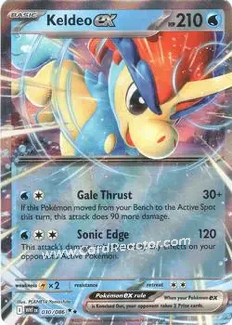 2025 Pokemon Scarlet & Violet White Flare #030/086 - Keldeo