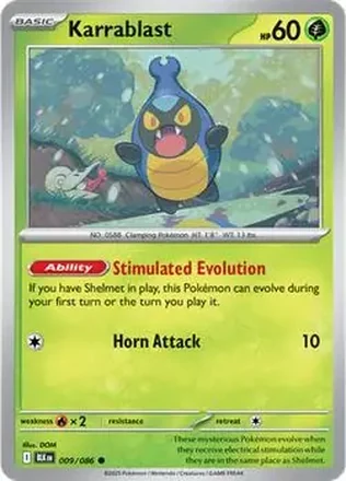 2025 Pokémon Scarlet & Violet Black Bolt #009/086 - カブルモ