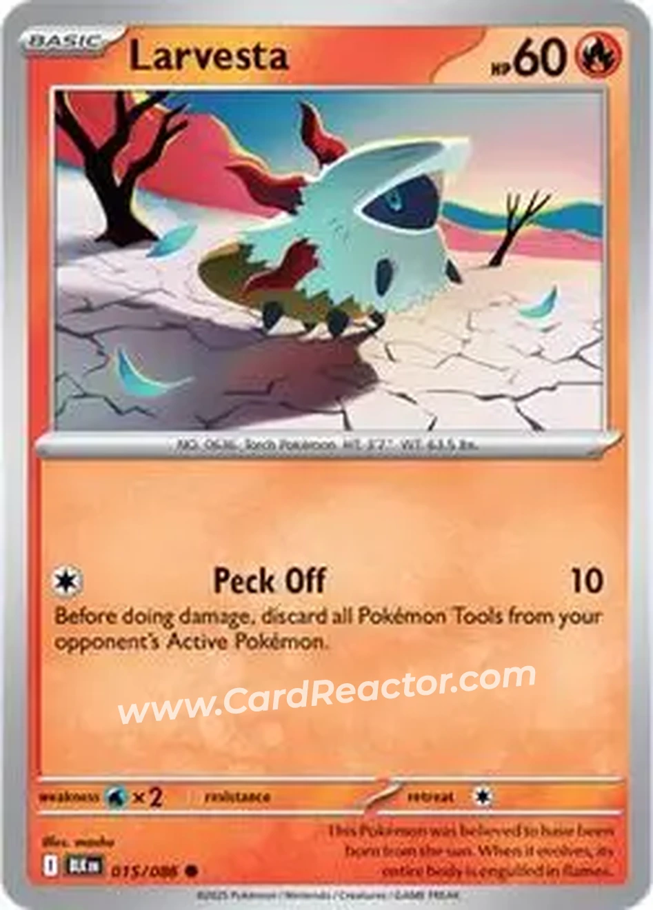 2025 Pokémon Scarlet & Violet Black Bolt #015/086 - メラルバ - Front