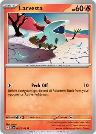 2025 Pokémon Scarlet & Violet Black Bolt #015/086 - メラルバ