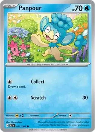 2025 Pokémon Scarlet & Violet Black Bolt #017/086 Panpour