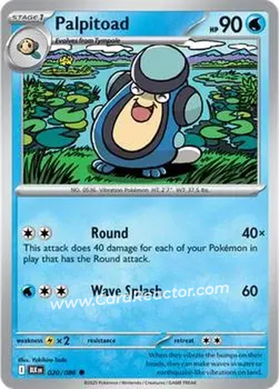 2025 Pokémon Scarlet & Violet Black Bolt #020/086 - ガマガル - Front