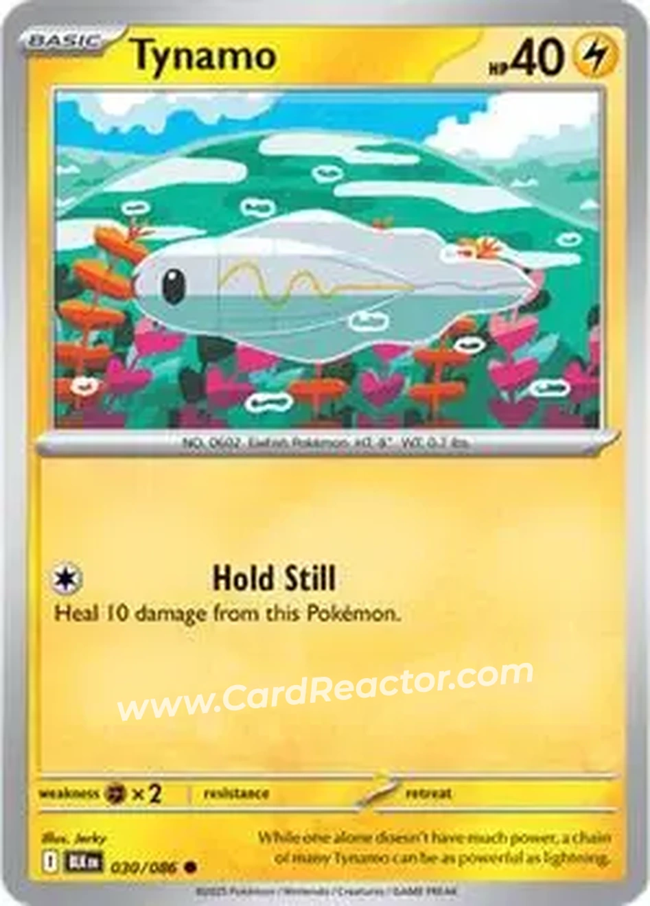 2025 Pokémon Scarlet & Violet Black Bolt #030/086 - Tynamo - Front