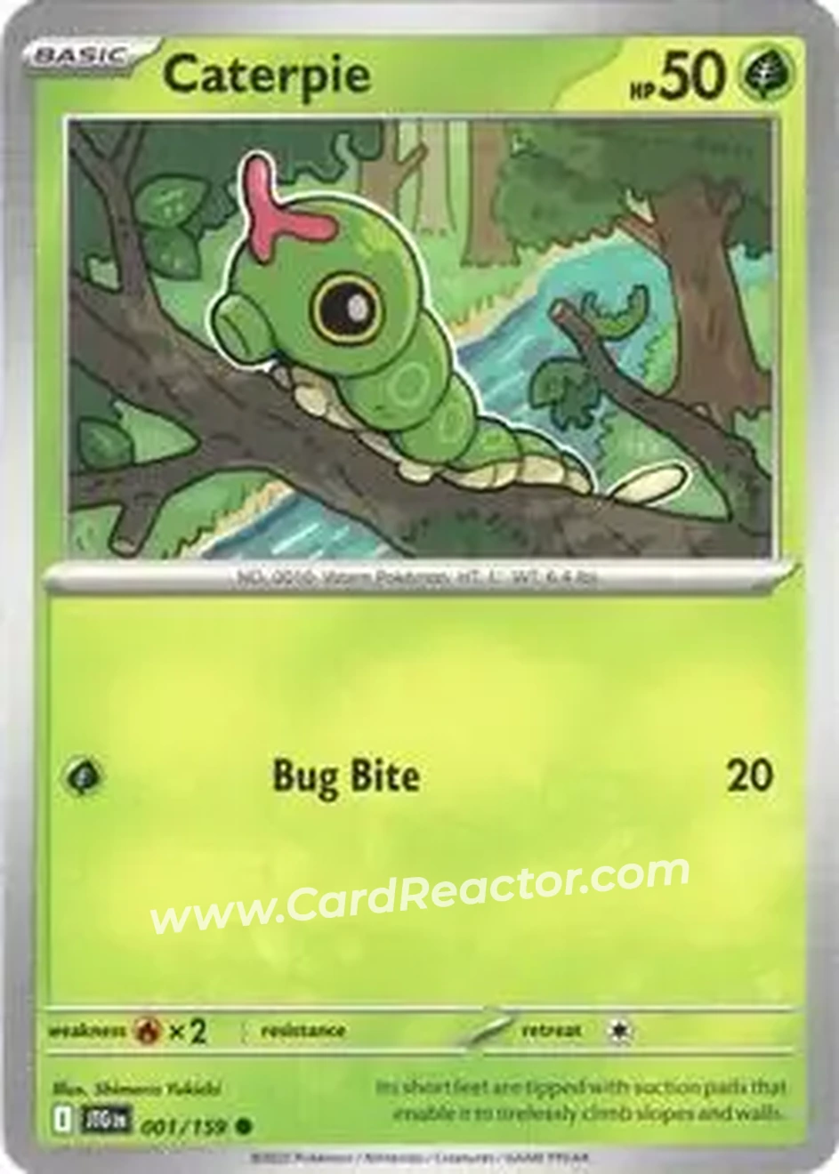 2025 Pokémon Scarlet & Violet Journey Together #001/159 - Caterpie - Front