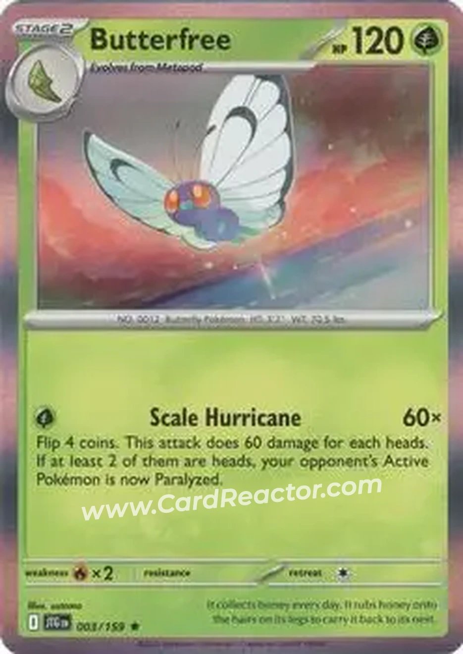 2025 Pokémon Scarlet & Violet Journey Together #003/159 - Butterfree - Front