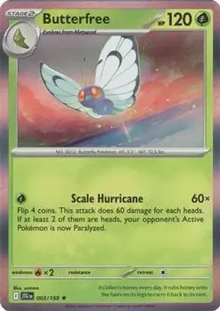2025 Pokémon Scarlet & Violet Journey Together #003/159 - Butterfree