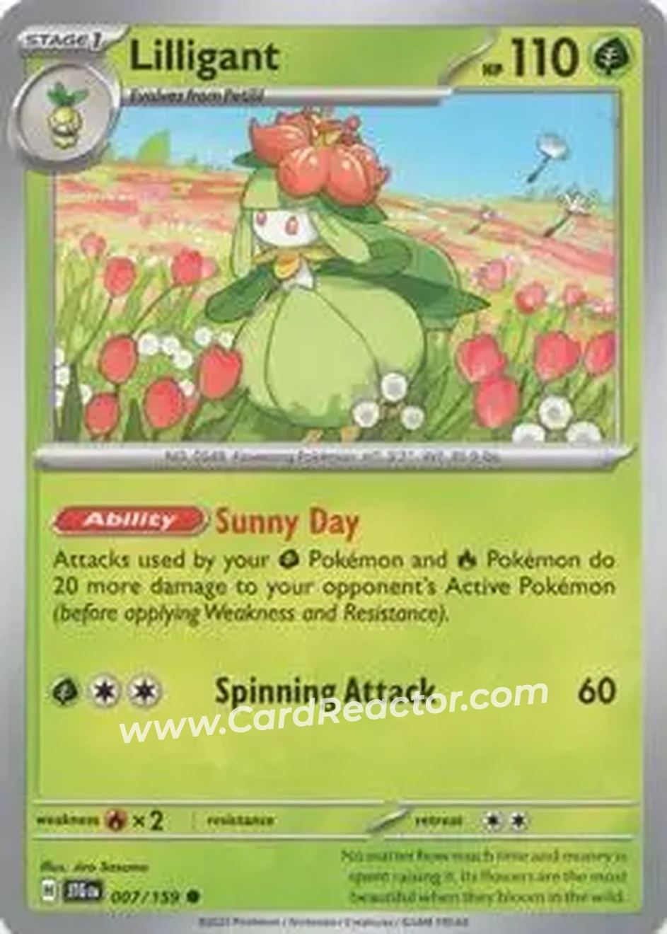 2025 Pokémon Scarlet & Violet Journey Together #007/159 - ドレディア - Front