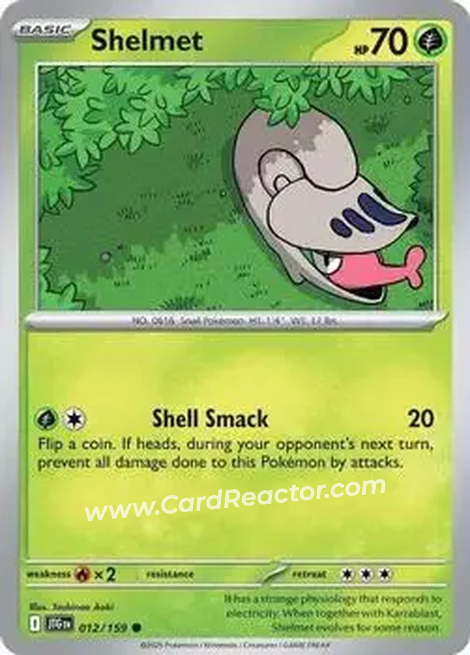 2025 Pokémon Scarlet & Violet Journey Together #012/159 - Shelmet