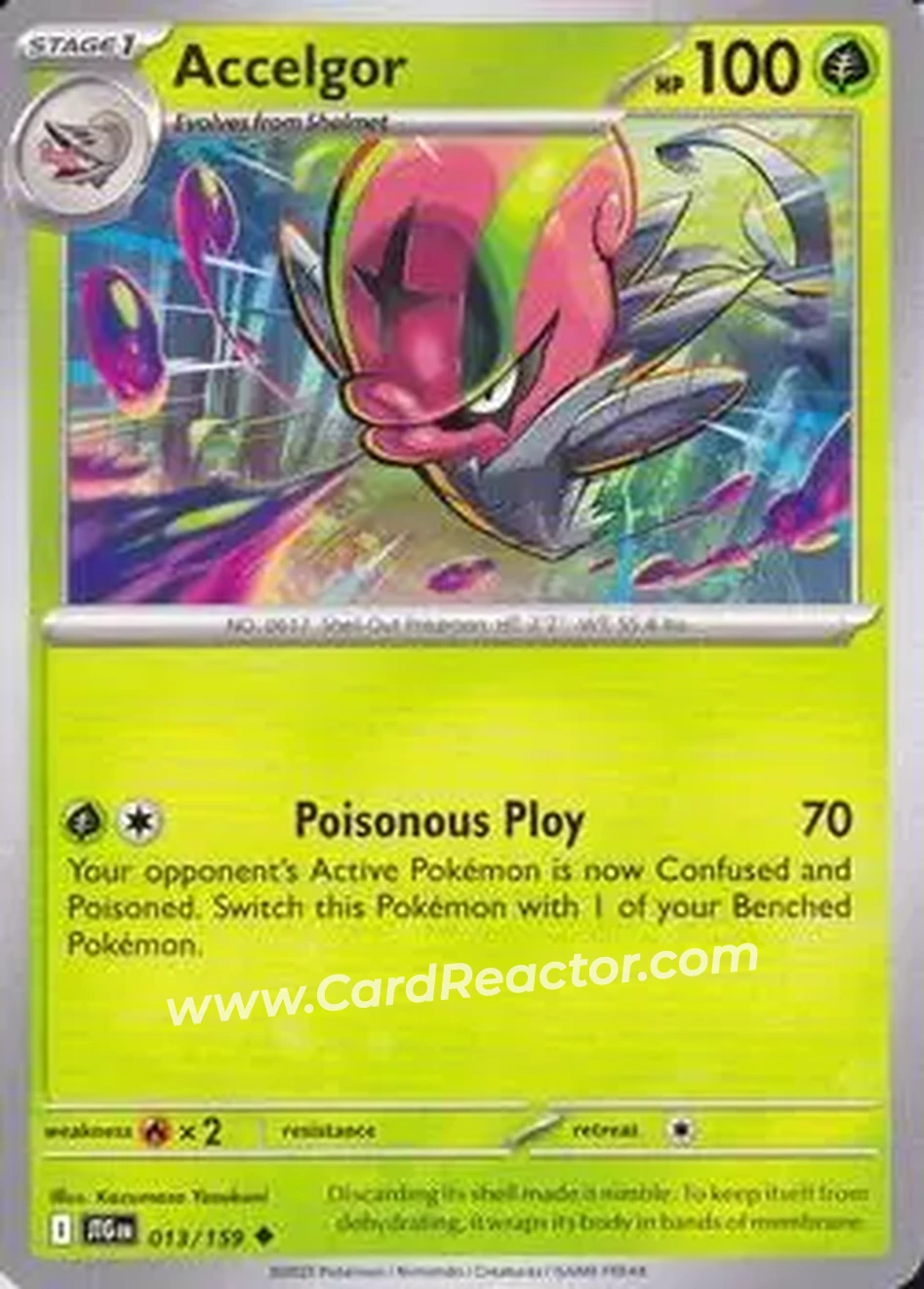 2025 Pokémon Scarlet & Violet Journey Together #013/159 - Accelgor - Front