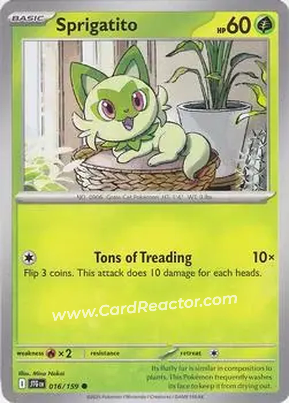 2025 Pokémon Scarlet & Violet Journey Together #016/159 - Sprigatito ex - Front
